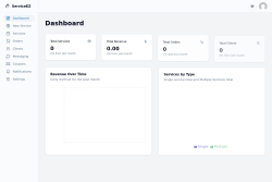 Page screenshot: ServiceEZ → Frontend App 