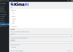 Page screenshot: KimaAI