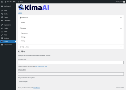 Page screenshot: KimaAI
