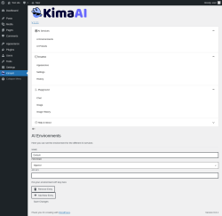 Page screenshot: KimaAI