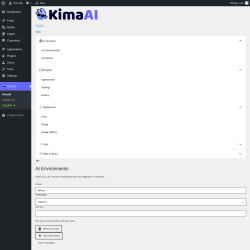 Page screenshot: KimaAI