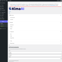 Page screenshot: KimaAI