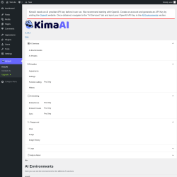 Page screenshot: KimaAI