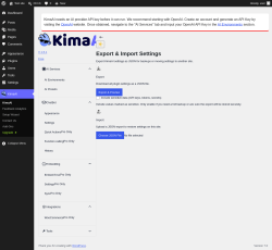 Page screenshot: KimaAI