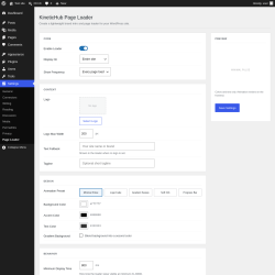 Page screenshot: Settings &rarr; Page Loader
