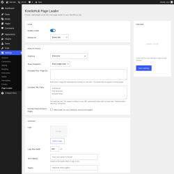 Page screenshot: Settings &rarr; Page Loader