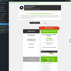 Page screenshot: Kioken Blocks → Upgrade  ➤