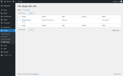Page screenshot: Plugins  → Cài đặt plugin