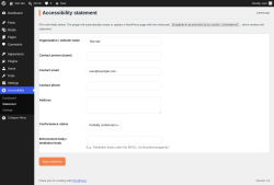 Page screenshot: Accessibility &rarr; Statement