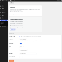 Page screenshot: Accessibility &rarr; Settings