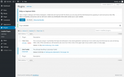 Page screenshot: Plugins &lsaquo; Test site &mdash; WordPress
