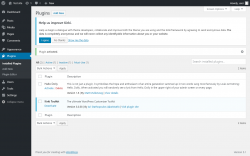 Page screenshot: Plugins &lsaquo; Test site &mdash; WordPress