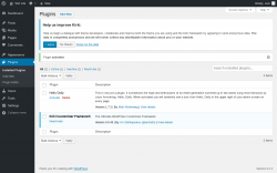 Page screenshot: Plugins &lsaquo; Test site &mdash; WordPress
