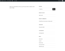 Page screenshot: Test site &ndash; Just another WordPress site