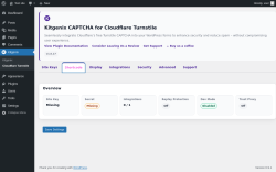 Page screenshot: Kitgenix &rarr; Cloudflare Turnstile &rarr; Shortcode