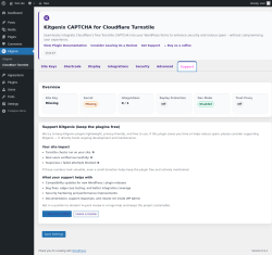 Page screenshot: Kitgenix &rarr; Cloudflare Turnstile &rarr; Support