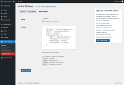 Page screenshot: kk Star Ratings &rarr; 
                            Rich Snippets                                                    