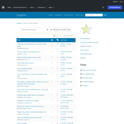 Page screenshot: kk Star Ratings &rarr; Support Forum