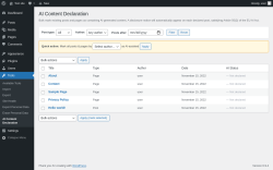 Page screenshot: Tools &rarr; AI Content Declaration