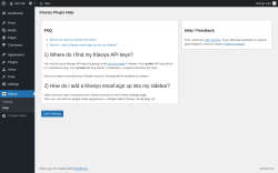 Page screenshot: Klaviyo → Help