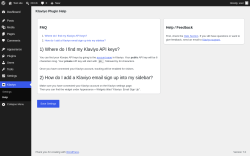 Page screenshot: Klaviyo &rarr; Help