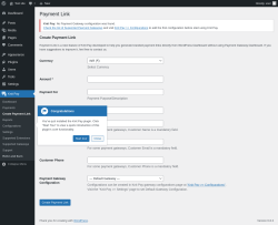 Page screenshot: Knit Pay → Create Payment Link