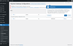 Page screenshot: Knit Pay → Configurations