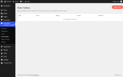 Page screenshot: KODENZO Commerce Health &rarr; Scan history