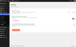 Page screenshot: Commerce Health &rarr; Settings