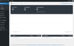 Page screenshot: Dashboard &rarr; Analytics