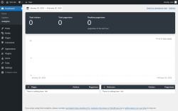 Page screenshot: Dashboard &rarr; Analytics