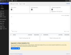 Page screenshot: Dashboard &rarr; Analytics