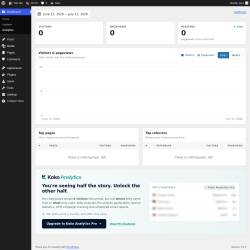 Page screenshot: Dashboard &rarr; Analytics