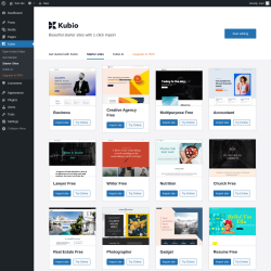 Page screenshot: 
	
	
	
	

Kubio → Starter Sites