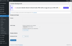 Page screenshot: Appearance &rarr; Background