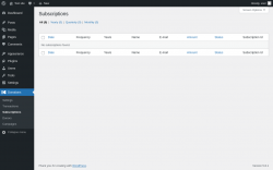 Page screenshot: Donations &rarr; Subscriptions
