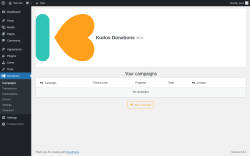 Page screenshot: Donations