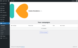 Page screenshot: Donations