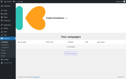 Page screenshot: Donations