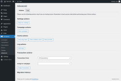 Page screenshot: Donations &rarr; Advanced