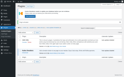 Page screenshot: Plugins &lsaquo; Test site &mdash; WordPress