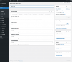Page screenshot: Releases → Add New