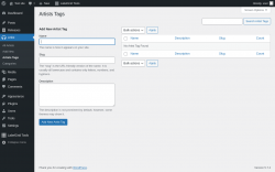 Page screenshot: Artist → Artists Tags