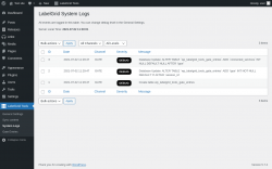 Page screenshot: LabelGrid Tools → System Logs