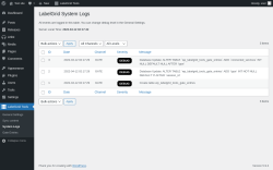 Page screenshot: LabelGrid Tools → System Logs