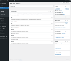 Page screenshot: Releases → Add New