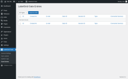 Page screenshot: LabelGrid Tools → Gate Entries