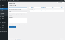 Page screenshot: Artist → Artists Tags