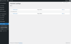 Page screenshot: Landingi → Imported Landings