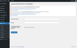Page screenshot: Settings &rarr; Laposta